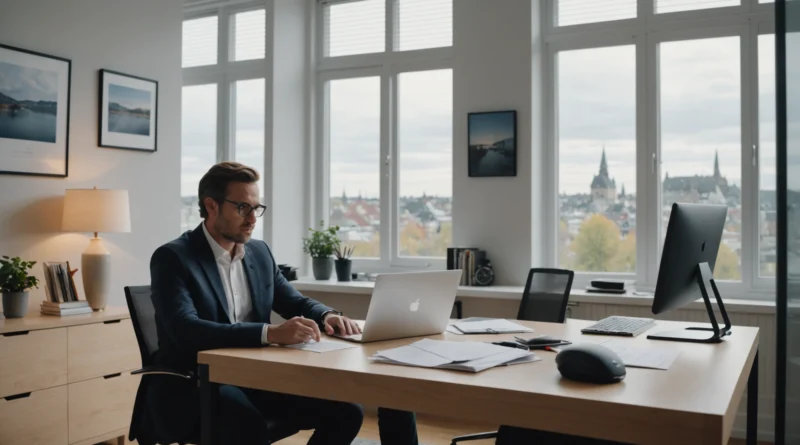 Entrepreneur québécois gérant la fermeture d'une filiale en ligne